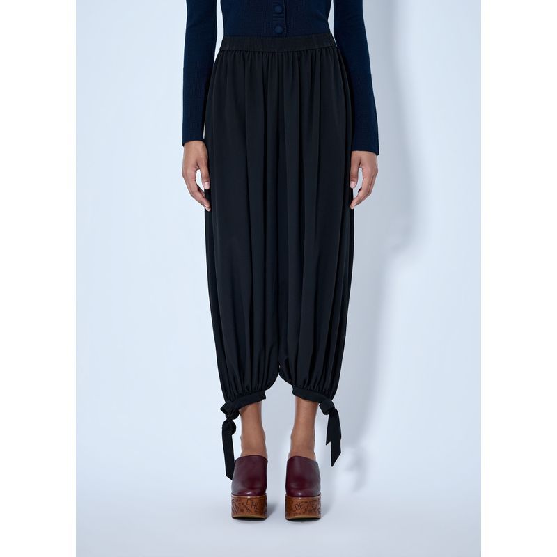 Chlo Women Fluid Pleated Pants In Crpe De Chine
